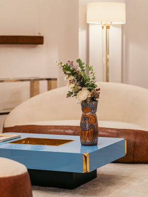 Rare vase céramique émaillée signé Accolay collection Maya vers 1950