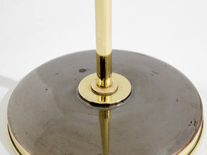 Maison Lunel lampadaire diabolo laiton canon de fusil vers 1950