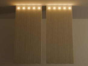 Paire de suspensions Mariyo Yagi Garbo metal et nylon 1970s  