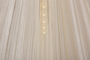 Paire de suspensions Mariyo Yagi Garbo metal et nylon 1970s  