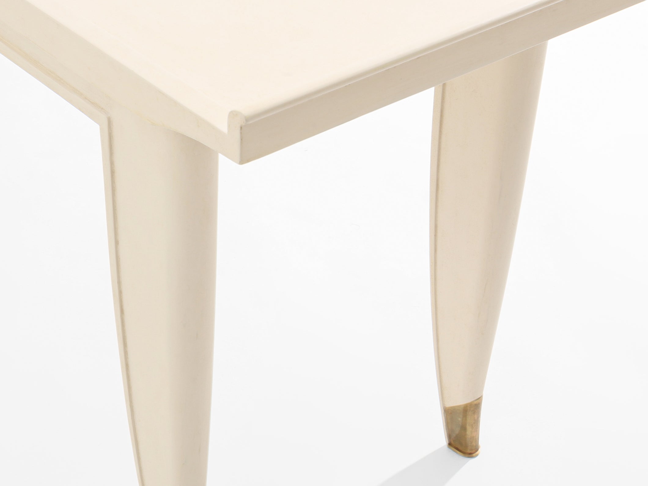 Maurice Jallot table basse chêne peint à décors d’oiseaux 1930 