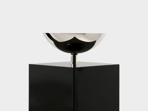 Michel Boyer pair of black lacquered and nickeled metal floor lamps 1979