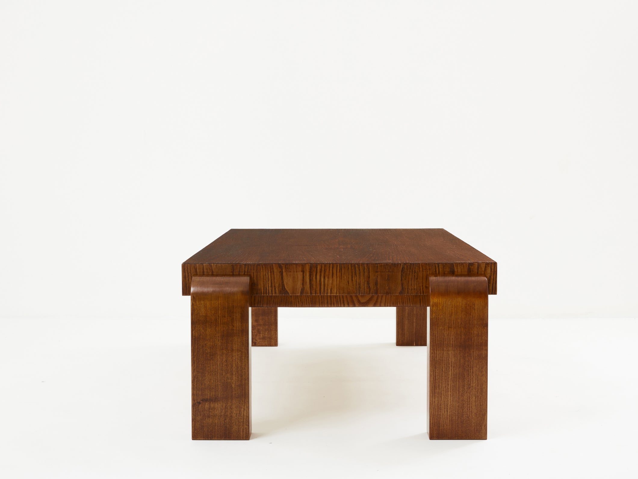 Michel Dufet modernist ashwood coffee table 1930