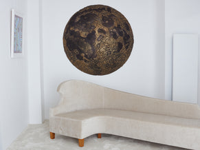 Michel Pichard sculpture murale Full Moon bronze et résine 2017 