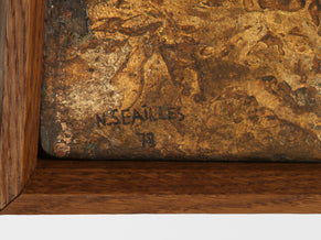 Nicolas Seailles grands panneaux laqués encadrés 1978