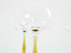 Peter Behrens set de six verres à champagne Art Nouveau 1898