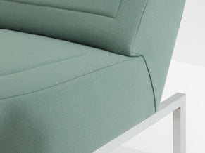 Pierre Paulin paire de fauteuils  CM236 chrome satin de laine 1960 