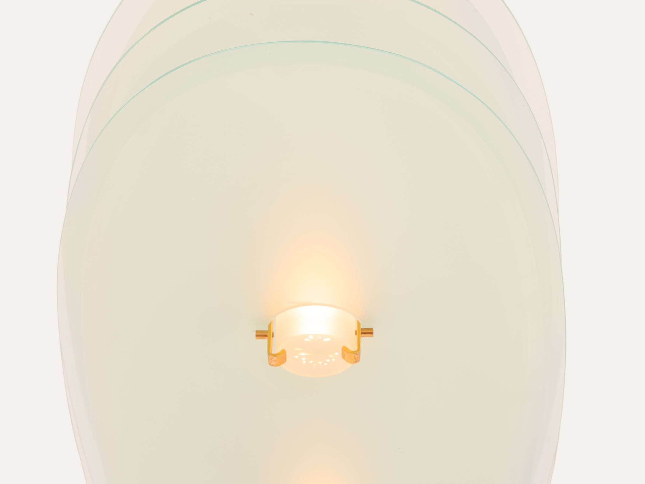 Roberto Volonterio and Cesare Benedetti chandelier brass glass 1980s