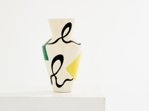 Vase en céramique émaillée signée Roland Brice vers 1950 