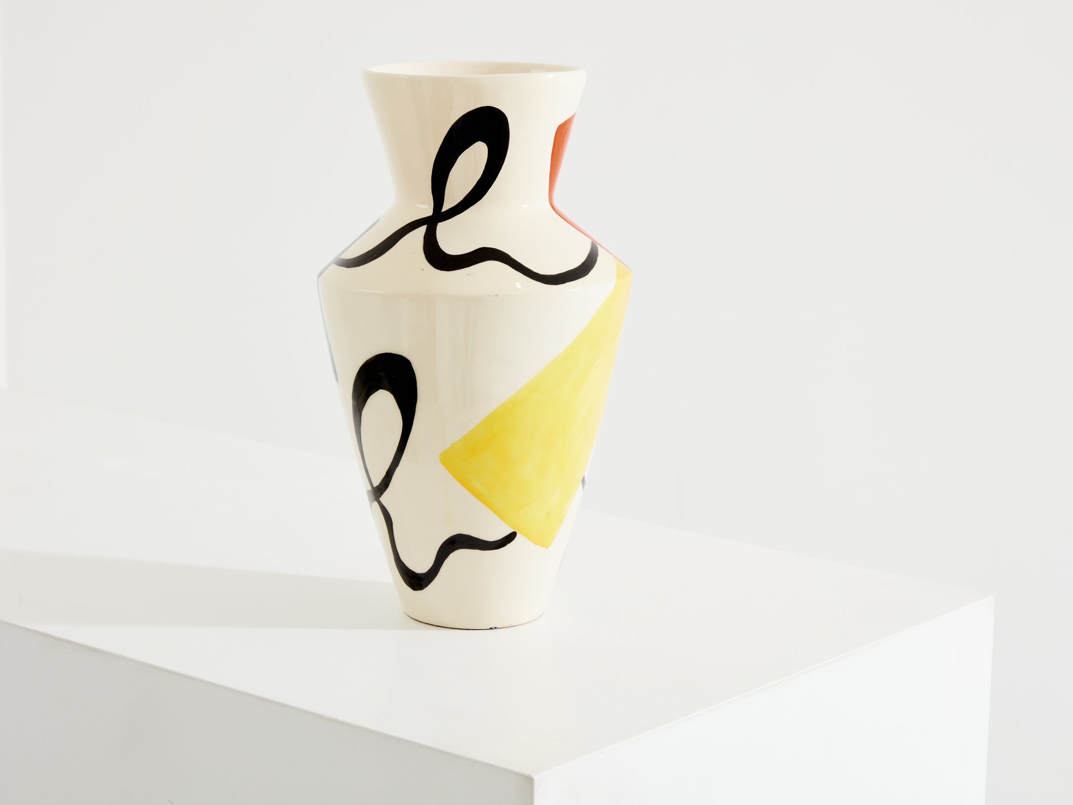 Vase en céramique émaillée signée Roland Brice vers 1950 