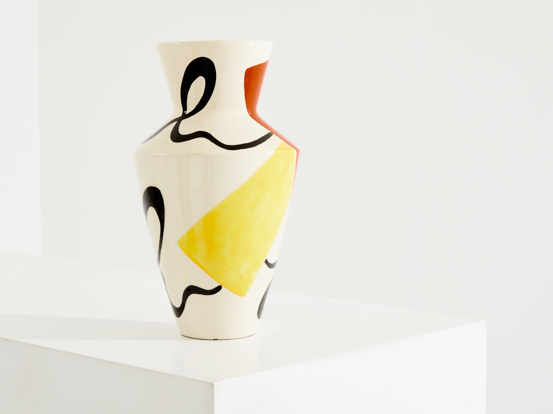 Vase en céramique émaillée signée Roland Brice vers 1950 