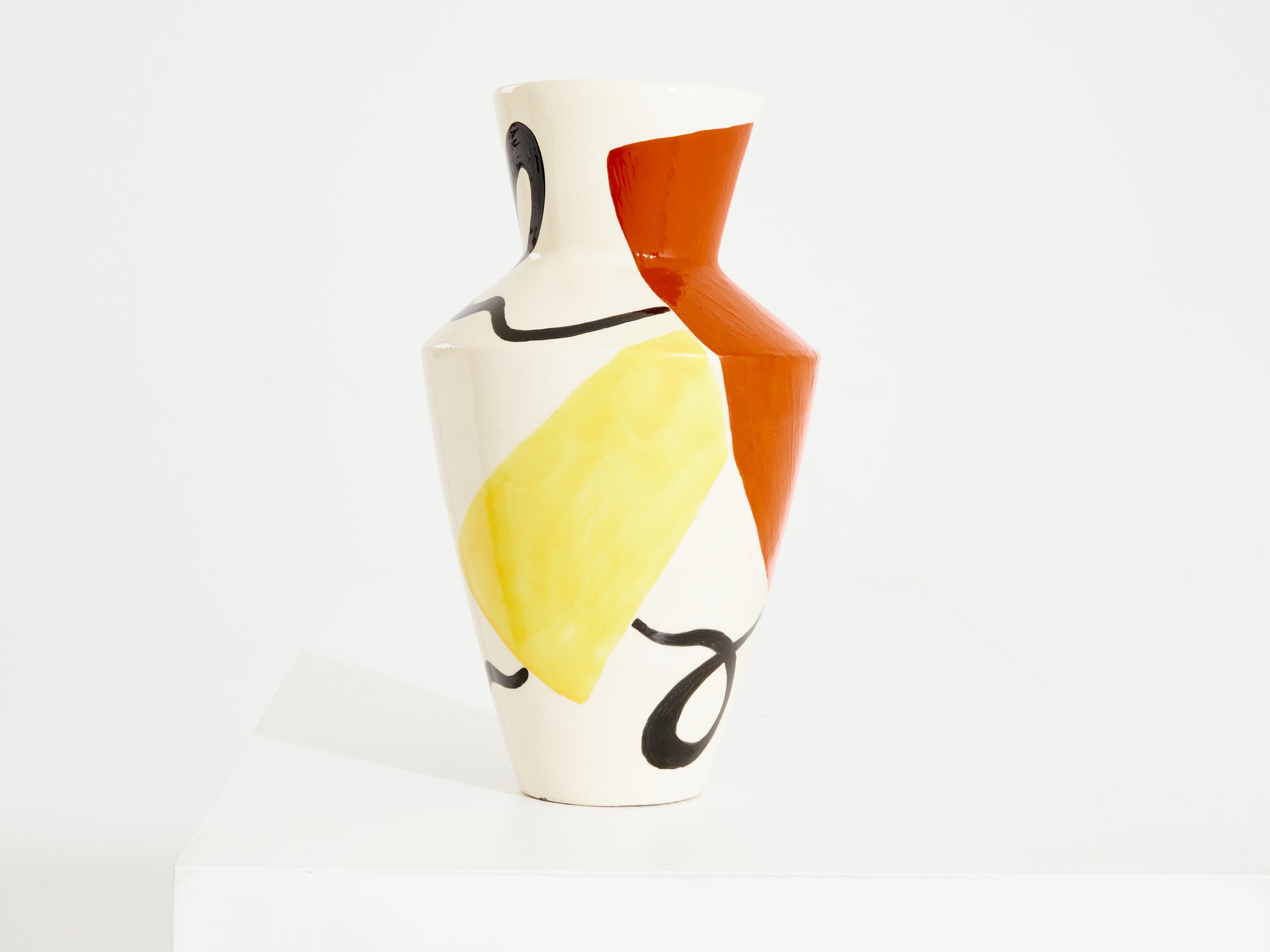 Vase en céramique émaillée signée Roland Brice vers 1950 