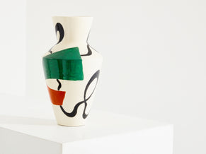 Vase en céramique émaillée signée Roland Brice vers 1950 