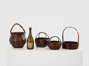  Ensemble de paniers Ikebana en bambou Maeda Chikubōsai periode Meiji