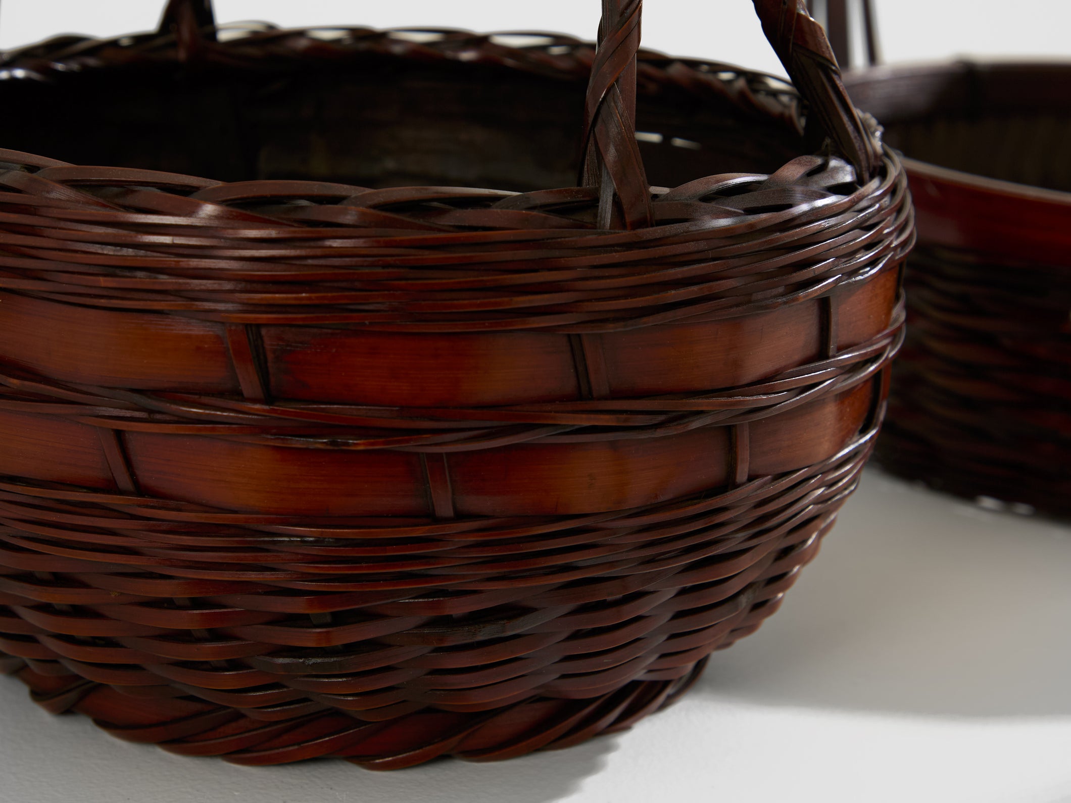  Ensemble de paniers Ikebana en bambou Maeda Chikubōsai periode Meiji