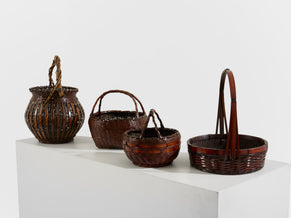  Ensemble de paniers Ikebana en bambou Maeda Chikubōsai periode Meiji
