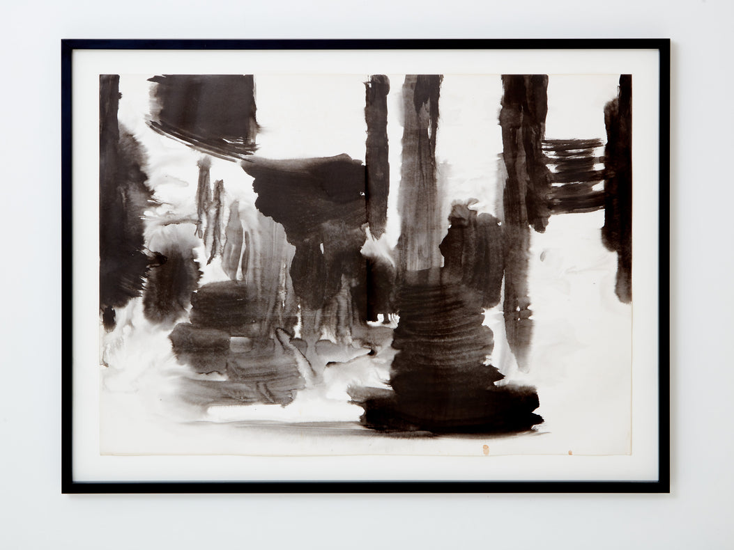 T’ang Haywen diptyque encre sur papier 1975
