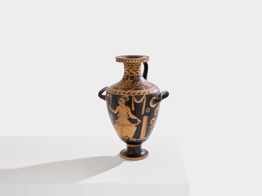 Terracotta Hydria painted by Primato, southern Italy, circa 330 BC