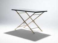 Lacquer and brass art deco side table 1960’s