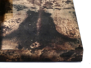 Rare goatskin parchment coffee table by Aldo Tura 1960's