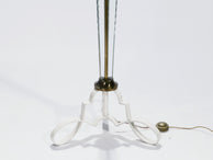 Lampadaire en bronze et cristal de Sabino vers 1930