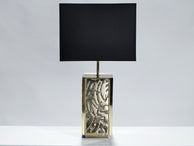 Grande lampe bronze signée Lova Creation 1970