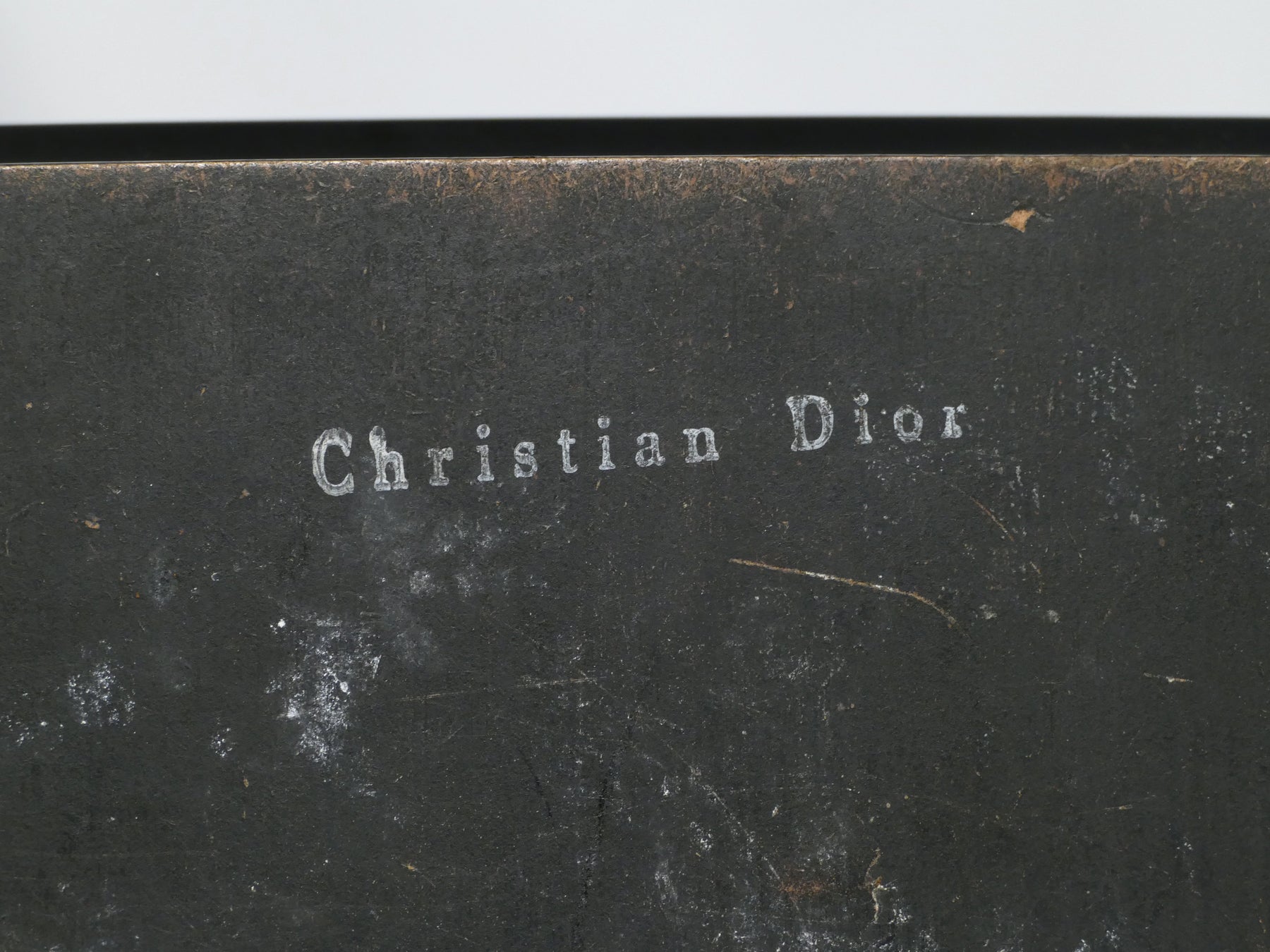 Christian Dior faux malachite folding tray table 1970s