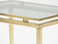 French Brass nesting table Guy Lefevre for Maison Jansen 1970’s