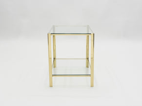 French Bronze occasional side table by J.T. Lepelletier for Broncz 1960s