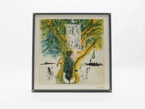 The Emerald Of The Tablet Salvador Dali Silk Serigraphy 1989 - edition of 2000
