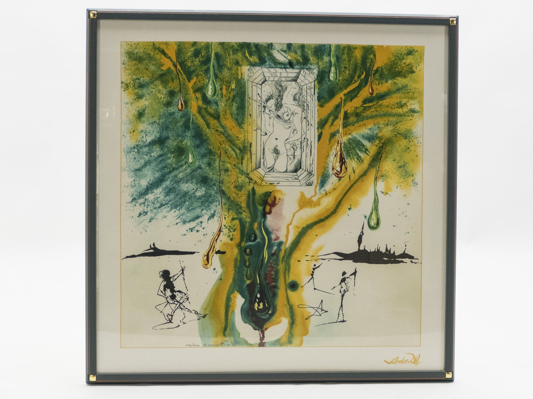 The Emerald Of The Tablet Salvador Dali Silk Serigraphy 1989 - edition of 2000