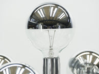 Swiss Mid-century chrome floor lamp Trix and Robert Haussmann 1965