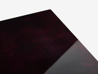 Dark purple goatskin parchment coffee table by Aldo Tura 1960s
