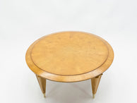 André Arbus ash wood neoclassical coffee table 1940s