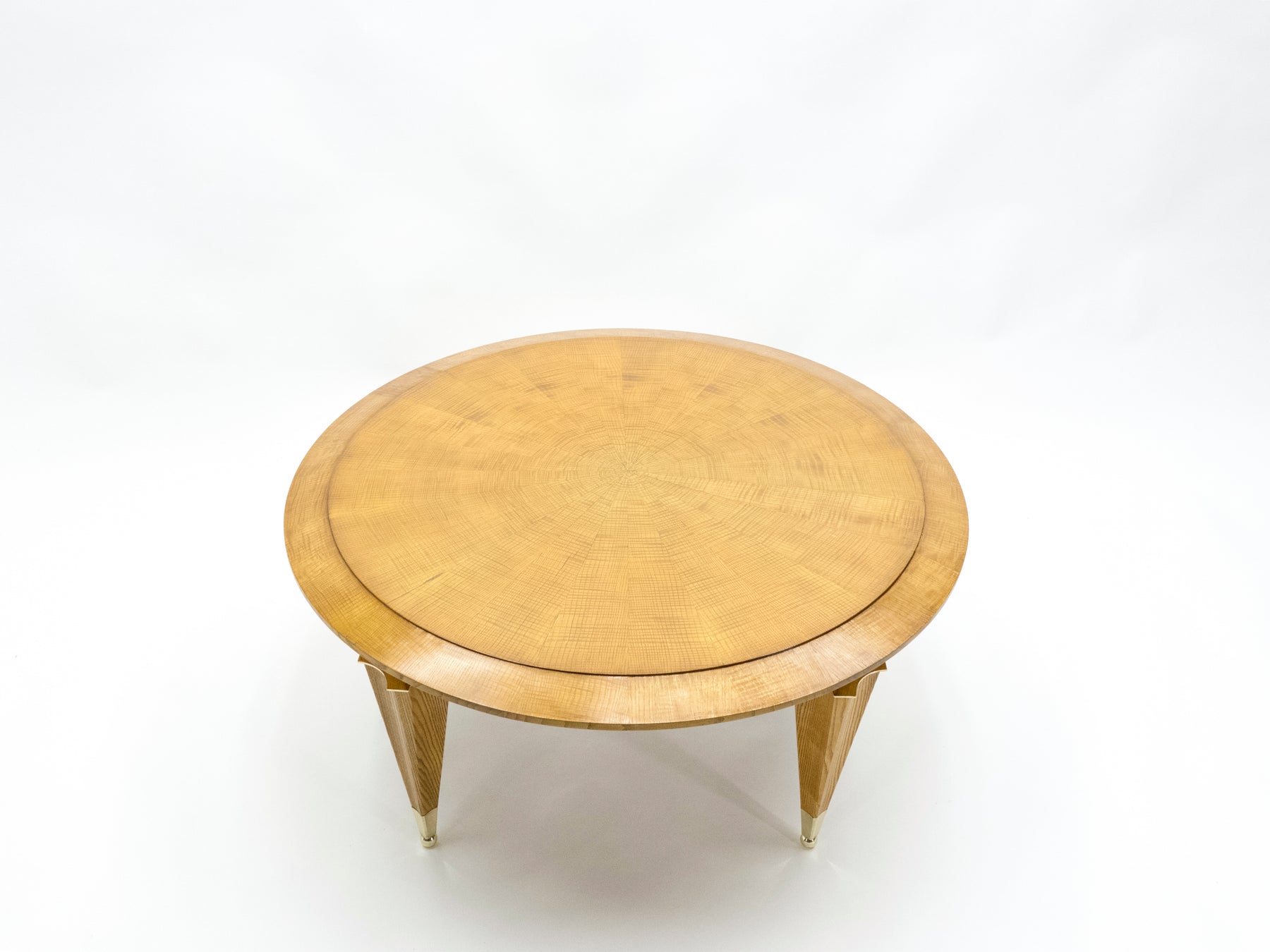 André Arbus ash wood neoclassical coffee table 1940s