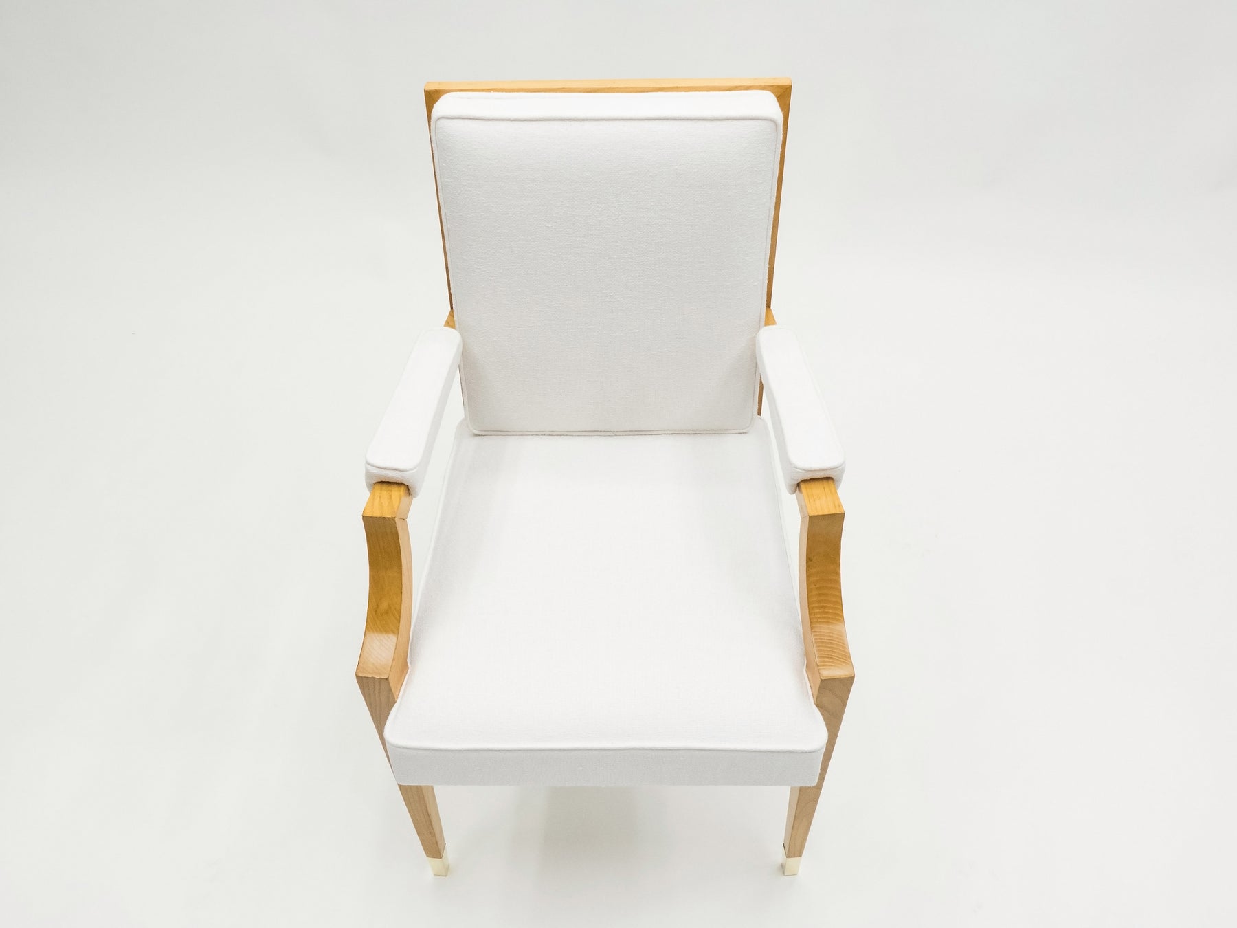 Paire de fauteuils en frêne Néoclassiques d’André Arbus 1940