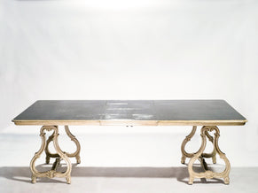 Early XXth century stamped Maison Jansen Regence dining table