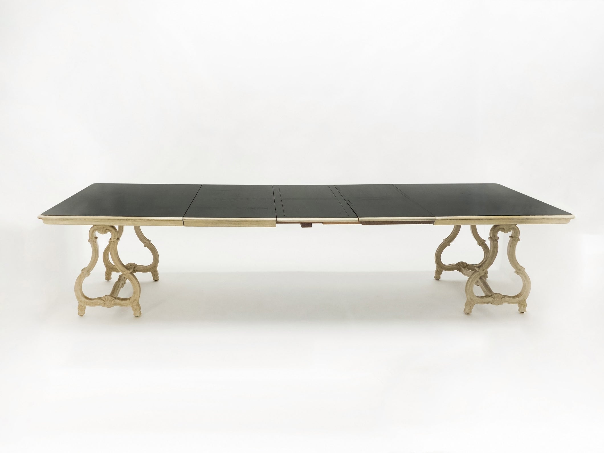 Early XXth century stamped Maison Jansen Regence dining table