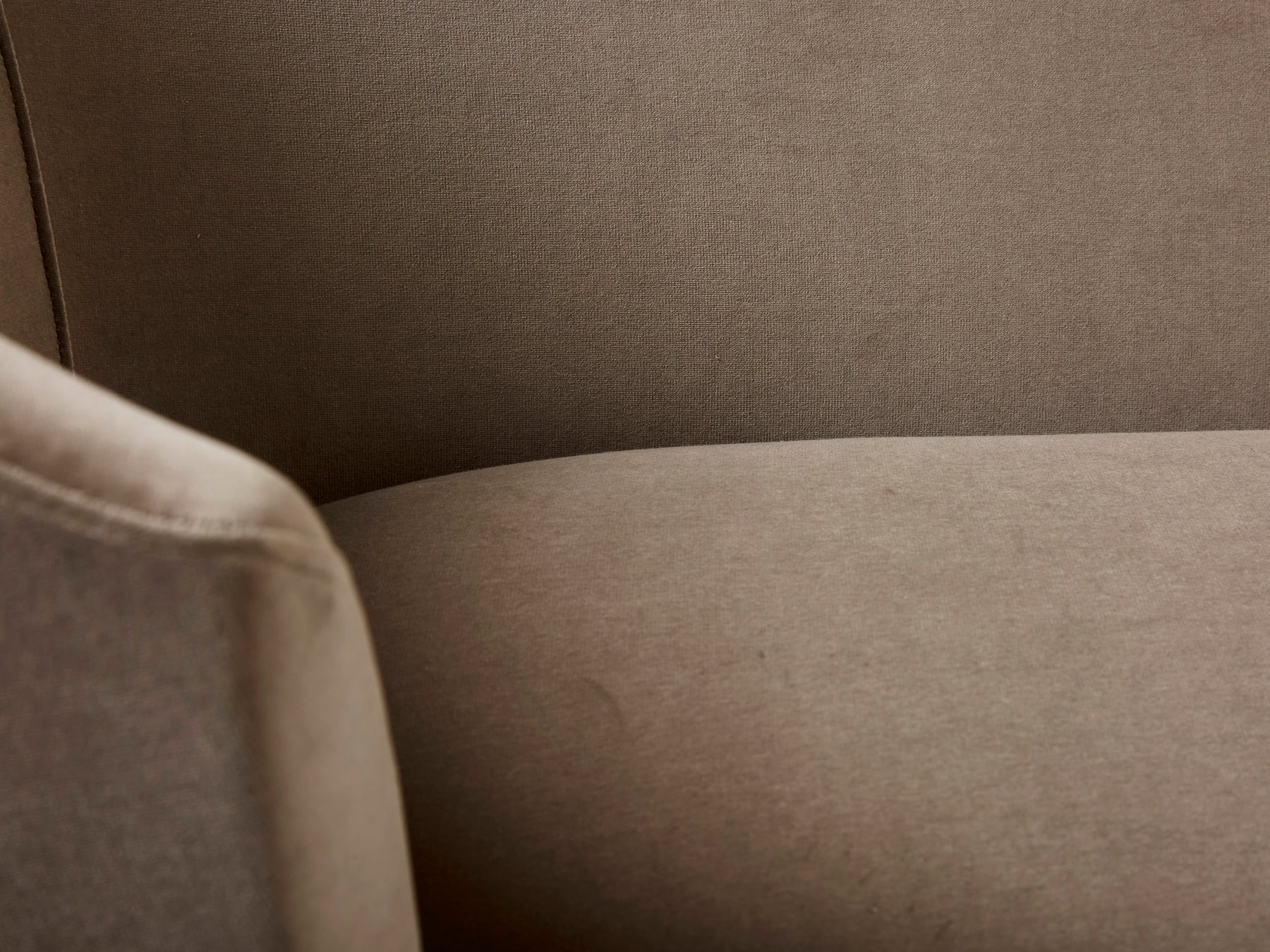 Federico Munari velvet rounded meridienne sofa 1960s
