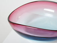 Flavio Poli large bowl centerpiece Murano glass for Seguso 1960