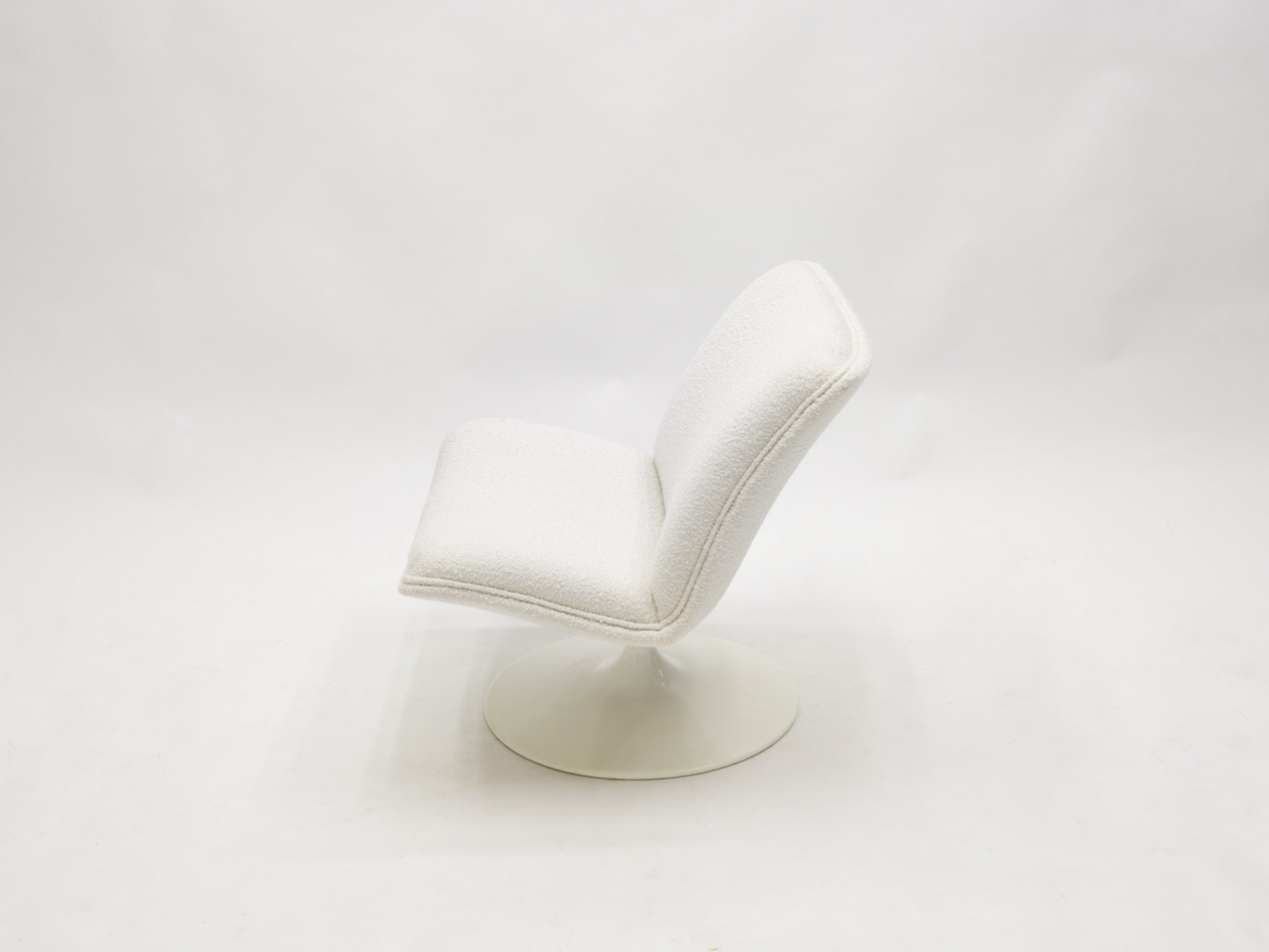 Geoffrey Harcourt pour Artifort F504 lounge chair pivotante bouclé 1960s