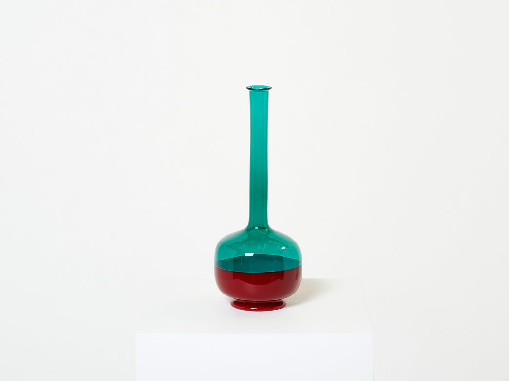 Gio Ponti Venini Murano glass bottle Morandiana series 1960s