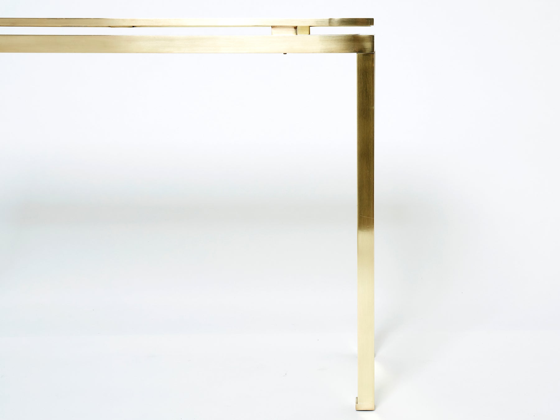 Guy Lefevre brass console table for Maison Jansen 1970s