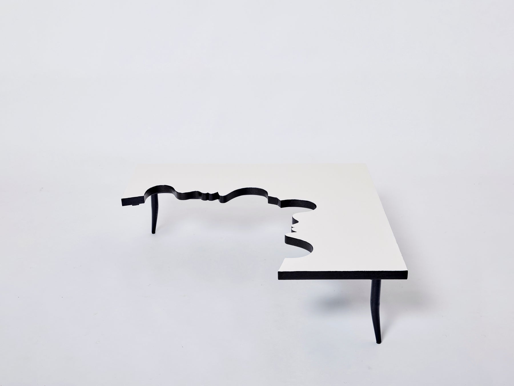Jean Marais iron wood coffee table Hommage a Jean Cocteau 1972