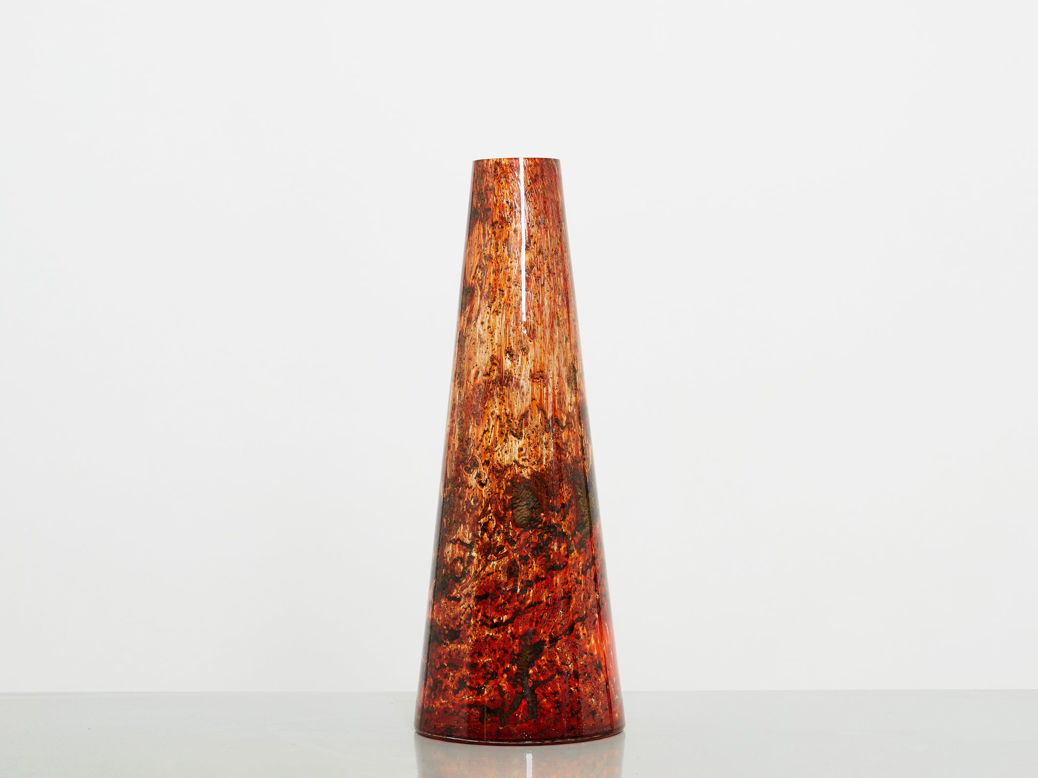 Large Murano glass inclusion vase 1970