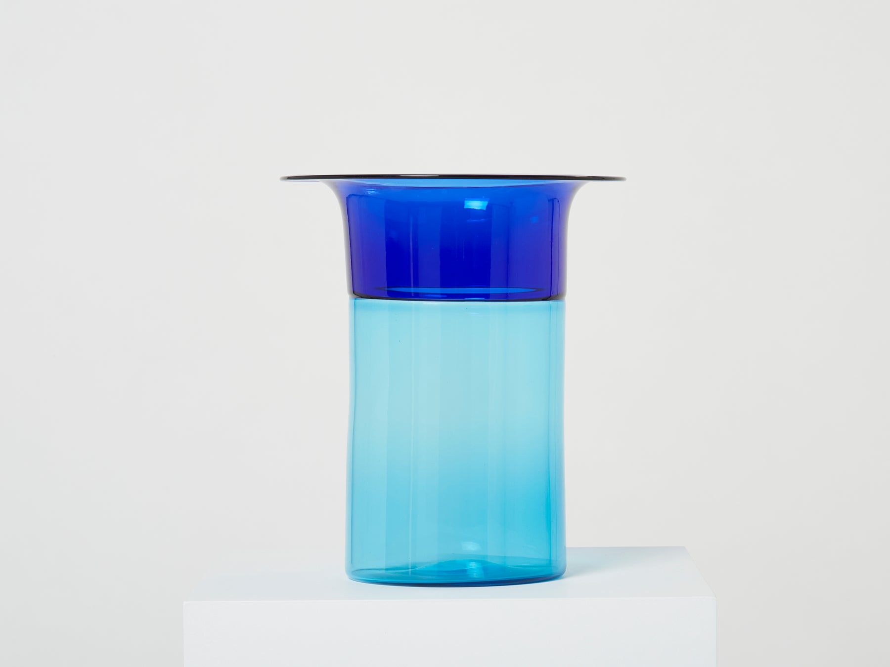 Luciano Gaspari large Incalmo Murano glass vase by Salviati 1970