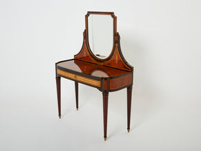 Maurice Dufrène Attr. Art Deco French Marquetry vanity early 1920s