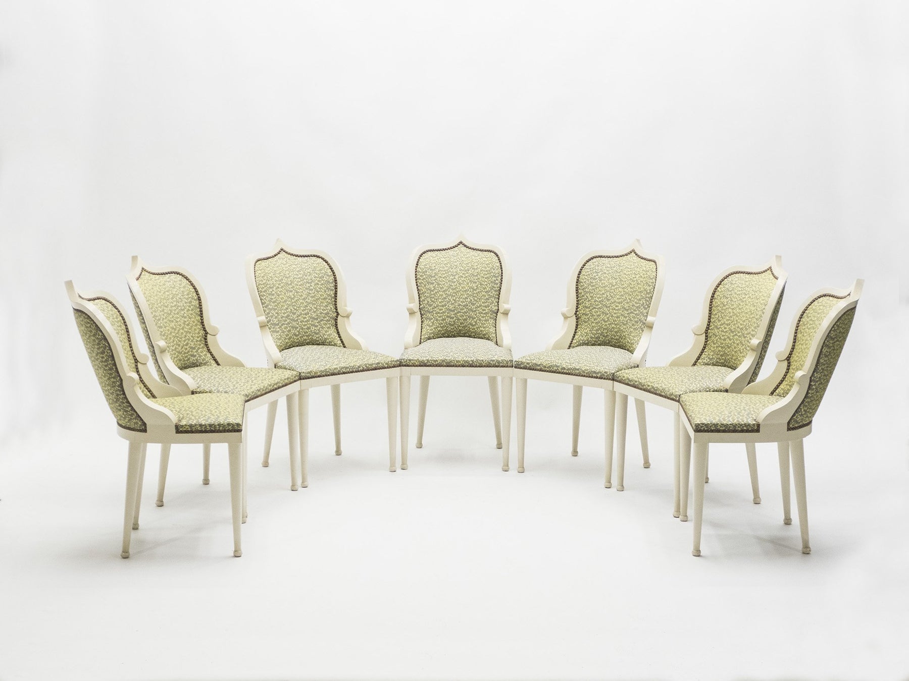 Extremely rare set of 10 Garouste & Bonetti ‘Palace’ dining chairs 1980