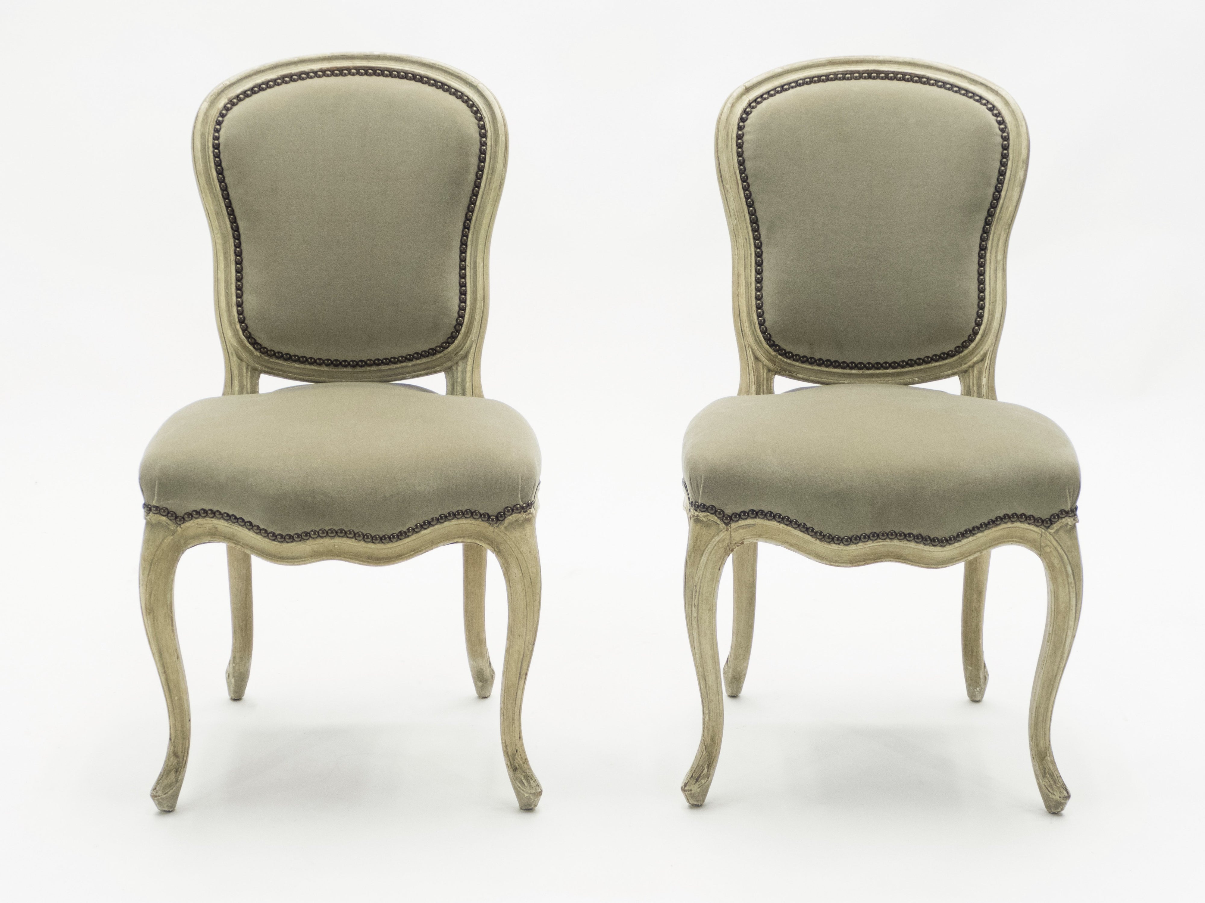 Paire de chaises néo-classiques Louis XVI Maison Jansen 1940