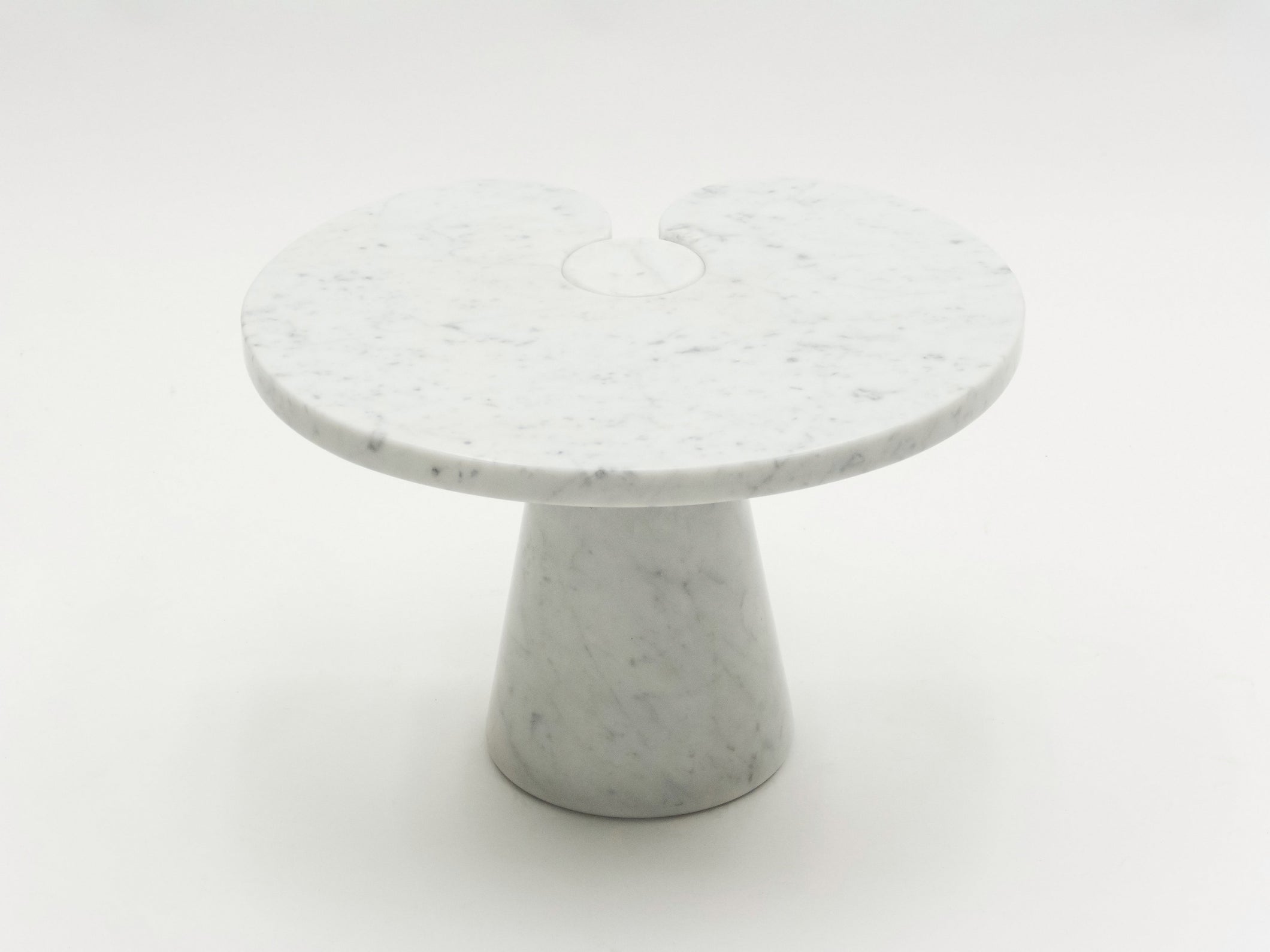 Original Angelo Magiarotti marble side table Eros Series Italy 1970s